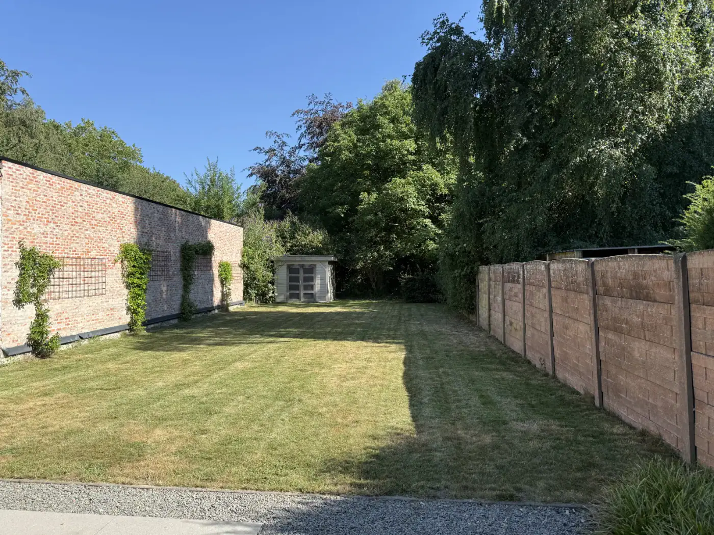 De tuin achter het centrum